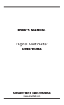 Circuit-test DMR-1100 User`s manual