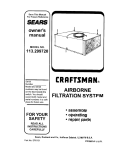 Craftsman 113.299720 Owner`s manual