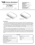 Vertex VX-2000U Service manual