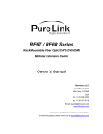 PureLink HDX II Owner`s manual