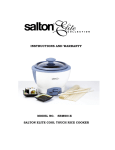 Salton SRMS01E Instruction manual