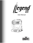 Chauvet Legend 1200E Wash User manual