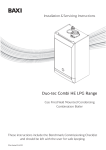 Baxi Duo-tec Combi 33 HE LPG Technical data