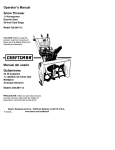 Craftsman 536.881112 Operator`s manual