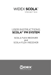 USER INSTRUCTIONS SCOLA&trade; FM SySteM