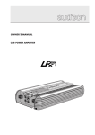 Audison LRX2 500 Owner`s manual