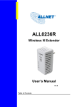 Allnet ALL0236R User`s manual