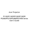Acer P1265P User`s guide