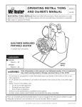 Mr. Heater MH15C Operating instructions