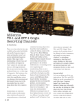 Millennia TD-1 and STT-1 Origin Recording Channels