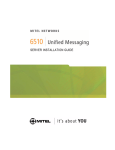 Mitel 6510 Installation guide