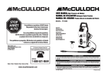 McCulloch 7096-140A02 User manual