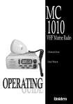 Uniden MC1010 User`s manual