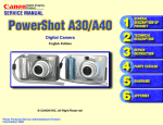 Canon Pro90 - PowerShot 2.6 MP IS Camera Service manual