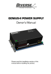 Diverse GENIUS-II Owner`s manual