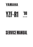 Yamaha YZF-R1 2000 Service manual