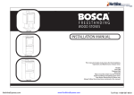Bosca Spirit 550 Installation manual