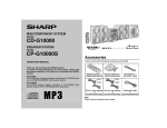 Sharp CD-G10000P Operating instructions