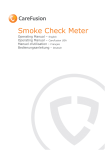 CareFusion Smoke Check Meter Specifications
