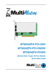 Multitech MT5634ZLXE User guide