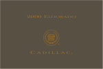 Cadillac 2000 Eldorado Owner`s manual