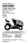 Craftsman 917.28990 Operator`s manual