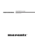 Marantz PMD570 User guide