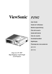 ViewSonic PJ502 User guide