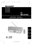 Sharp MD-ZV30 Specifications