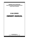 Vita Spa LD-15 Series Owner`s manual