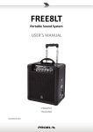 PROEL FREE8LT User`s manual