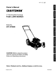 Craftsman 247.370320 Owner`s manual