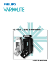 Vari Lite VL1100CD User`s manual