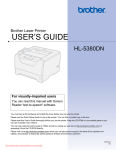 Brother HL-5380DN User`s guide