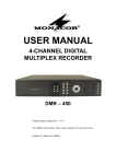 Monacor DMR - 450 User manual