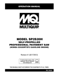 MULTIQUIP SP2S20H Specifications