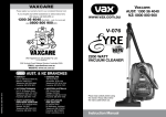 Vax V-076 Instruction manual