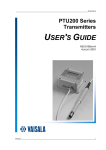 Vaisala PTU200 Series User`s guide