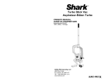 Euro-Pro Operating Shark EP600F Owner`s manual