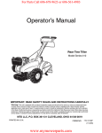 MTD Series 410 Operator`s manual