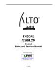 Clarke Encore Service manual