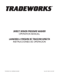 Sherwin-Williams Tradeworks Operating instructions