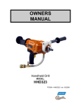Clipper HHD323 Owner`s manual