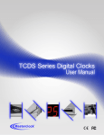 Masterclock TCDS Series User manual