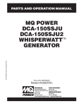 MULTIQUIP DCA-150SSJU Specifications