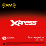 Audiovox Xpress XM User guide