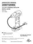 Craftsman 315.115860 Operator`s manual