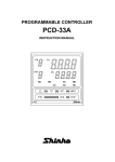 Shinko PCD-33A Instruction manual