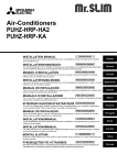 Mitsubishi Mr. Slim PUHZ-HRP-HA2 Installation manual