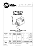 Miller Electric Millermatic 155 And M-15 Gun Owner`s manual